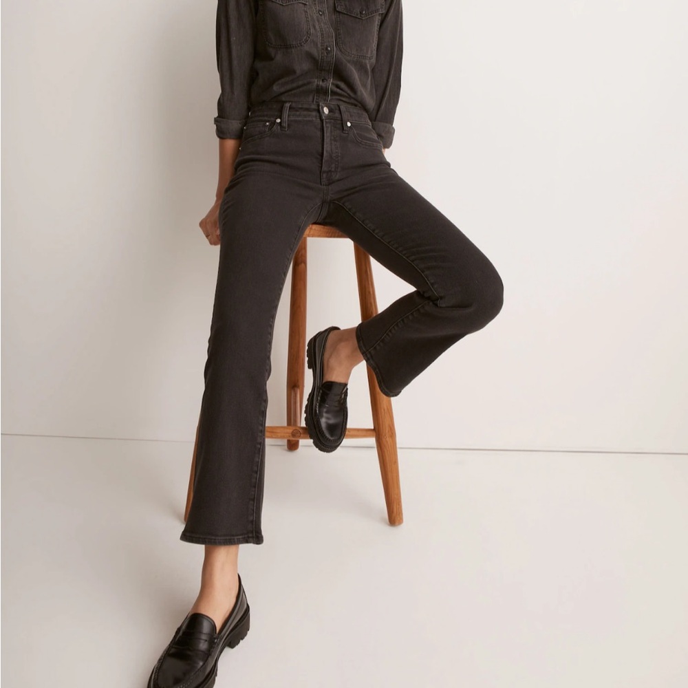 Madewell Kick Out Crop Jeans in Starkey Wash